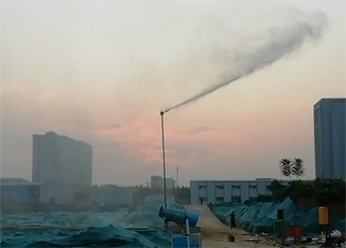 洛阳U8国际:高压细水雾
抑尘案例
